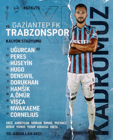 Trabzonspor'da Marek Hamsik 84 gün sonra ilk 11'de