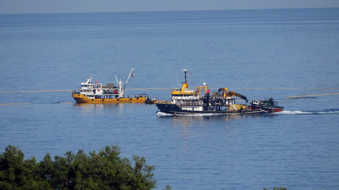 Balıkçı tekneleri sahile akın etti, görsel şölen oluştu