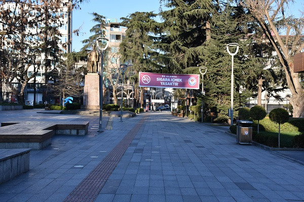 Kısıtlamada Trabzon sokaklarında sessizlik hakim