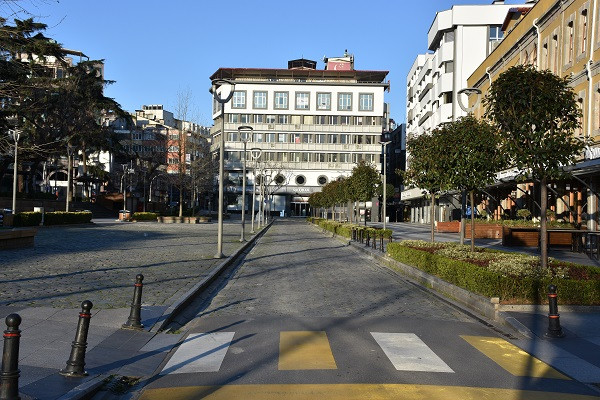 Kısıtlamada Trabzon sokaklarında sessizlik hakim