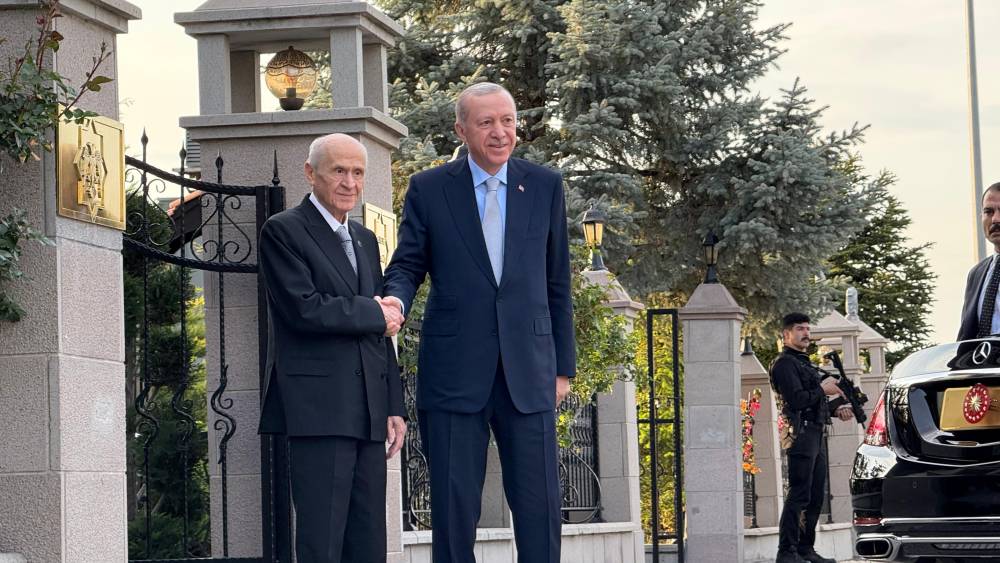 Cumhurbaşkanı Erdoğan ve Bahçeli bir araya geldi