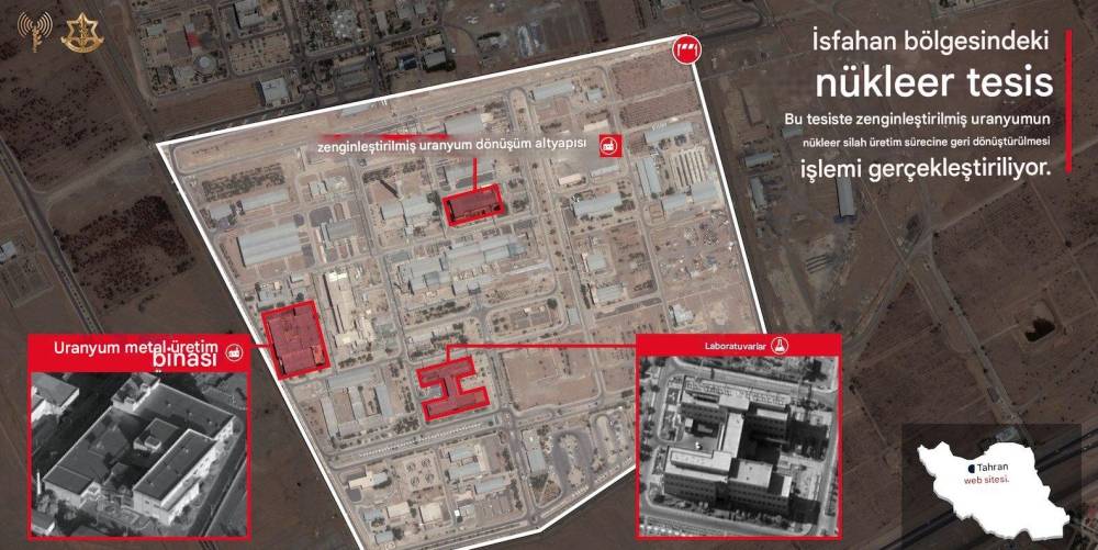 İsrail Ordusu, İran'ın İsfahan bölgesindeki nükleer tesise saldırdı