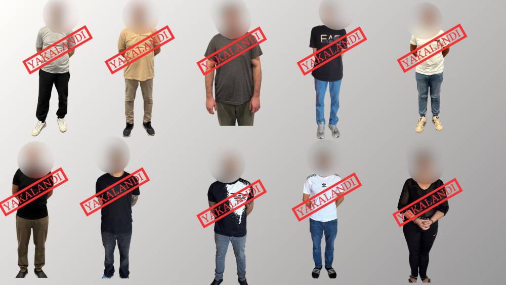 Kırmızı bültenle aranan 6, ulusal seviyede aranan 4 suçlu yakalanarak, Türkiye'ye getirildi
