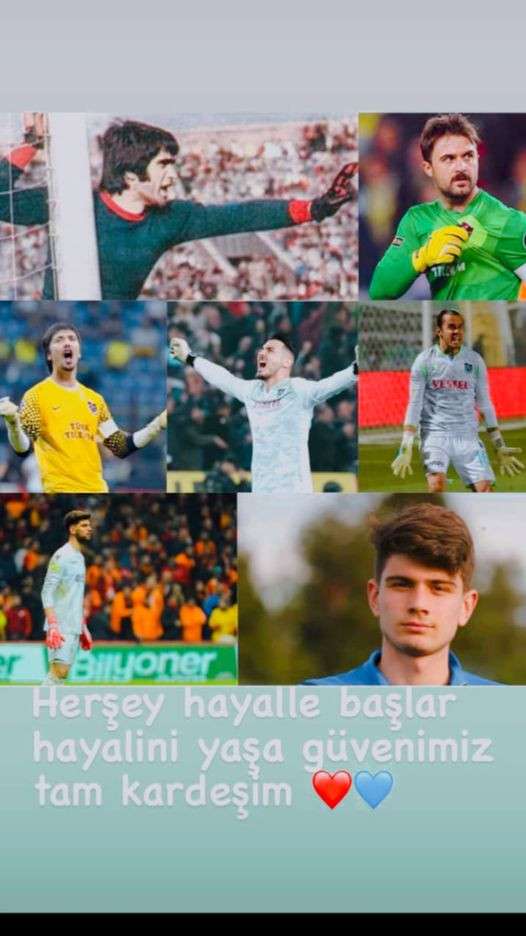 Onur Kıvrak'tan gen&ccedil; kaleci Kağan Muradoğlu'na destek herşey hayal ile başlar
