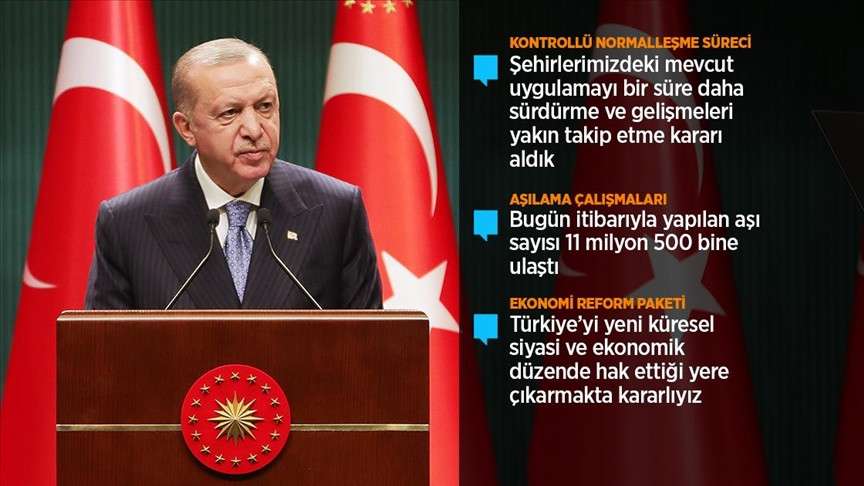 Cumhurbaşkanı Erdoğan: Yerli aşımız hazır hale gelene kadar yurt dışından aşı tedarikini s&uuml;rd&uuml;receğiz