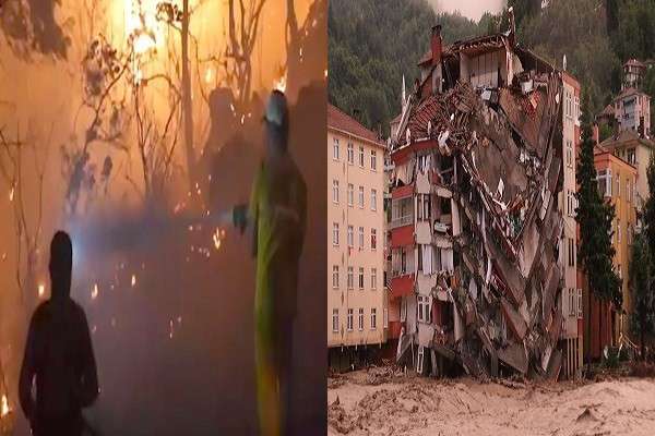 Ateş savaş&ccedil;ıları Kastamonu'da sel felaketinin yaralarını sarmak i&ccedil;in de m&uuml;cadele ediyor