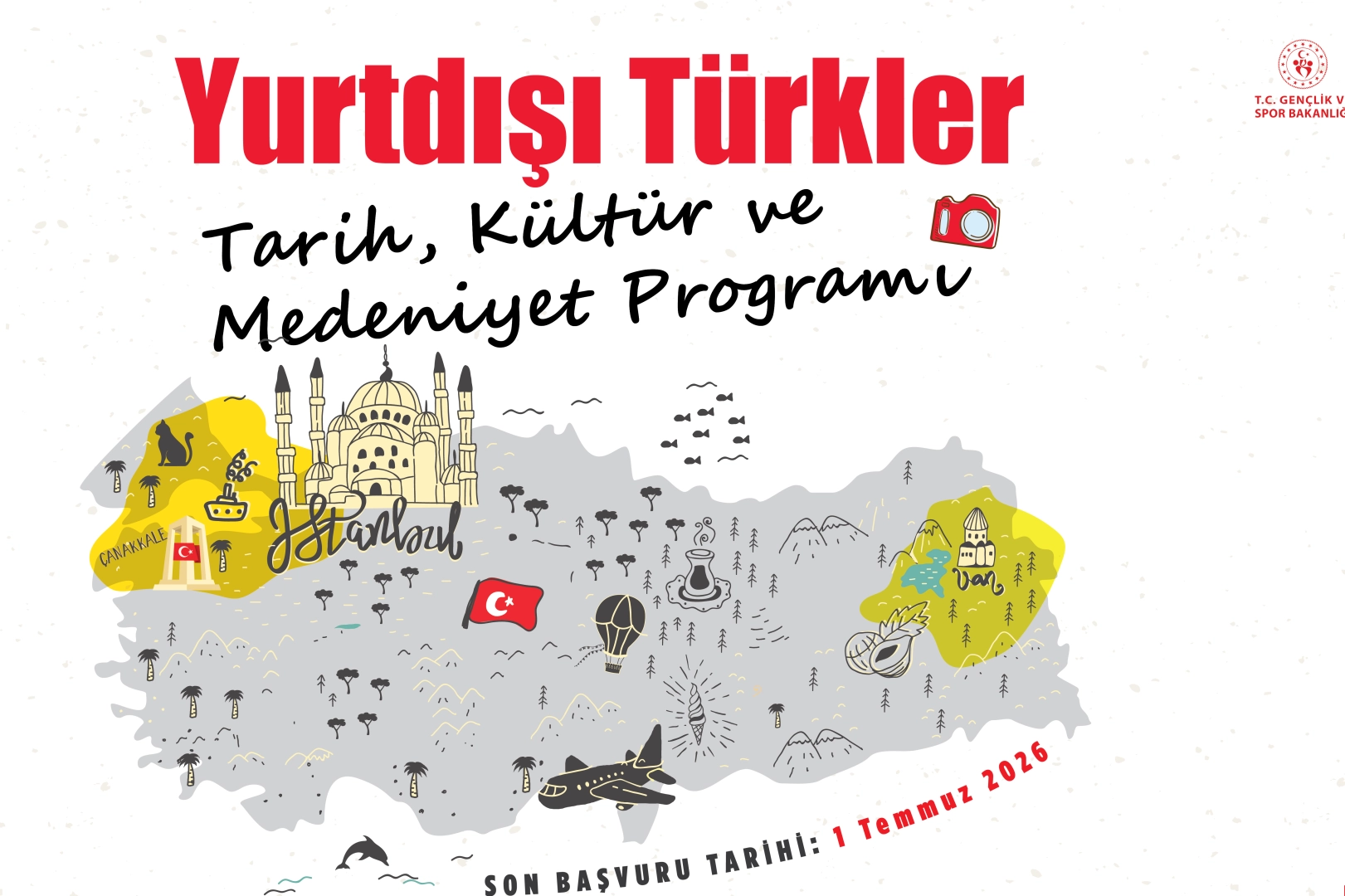 YTB&rsquo;den yurt dışındaki gen&ccedil;lere 'Tarih, K&uuml;lt&uuml;r ve Medeniyet' keşfi