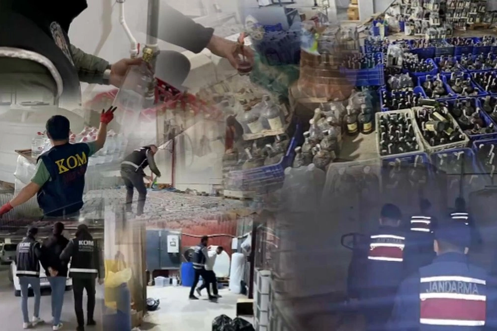 81 ilde sahte alkole b&uuml;y&uuml;k darbe! Son 1 haftada 91 bin litreden fazla ka&ccedil;ak i&ccedil;ki