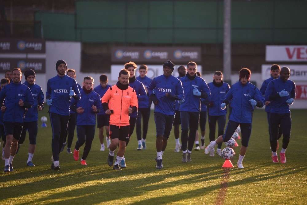 Trabzonspor, Galatasaray maçı hazırlıklarını sürdürüyor 