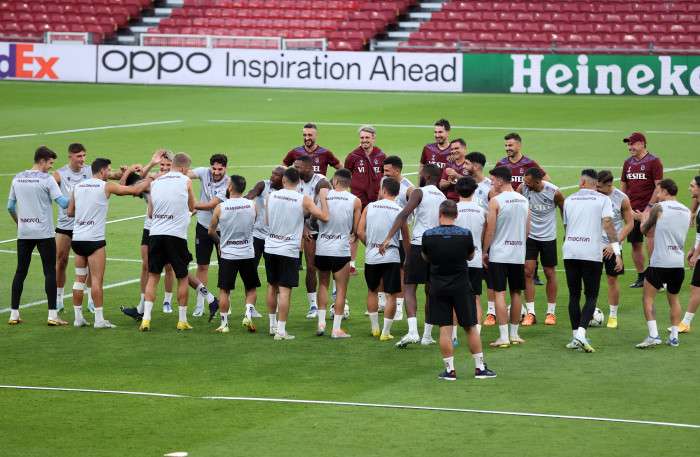 Trabzonspor, Kopenhag maçı hazırlıklarını tamamladı