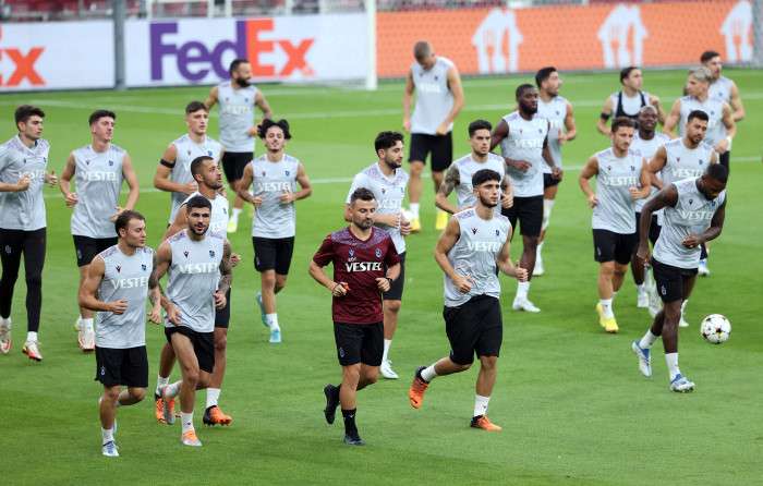 Trabzonspor, Kopenhag maçı hazırlıklarını tamamladı