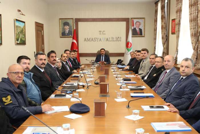 Amasya'da seçim güvenliği toplantısı yapıldı