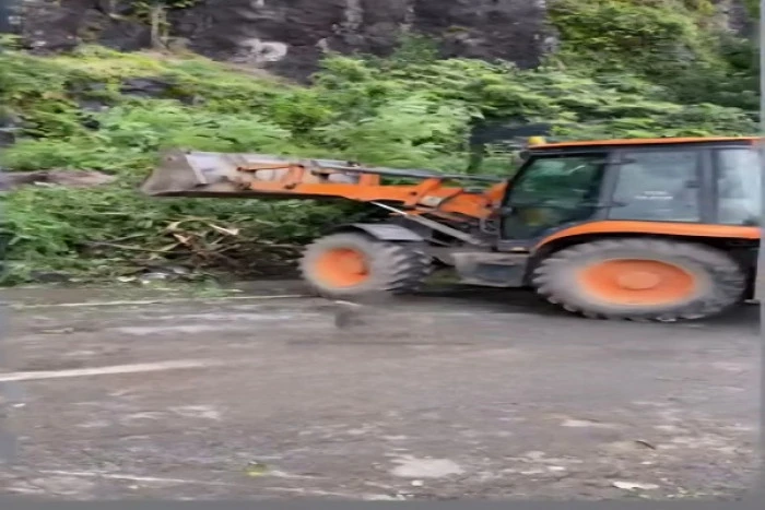 Artvin'de heyelan; kapanan Karadeniz Sahil Yolu ulaşıma açıldı