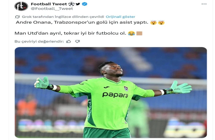 Avrupa Onana’nın asistini konuşuyor