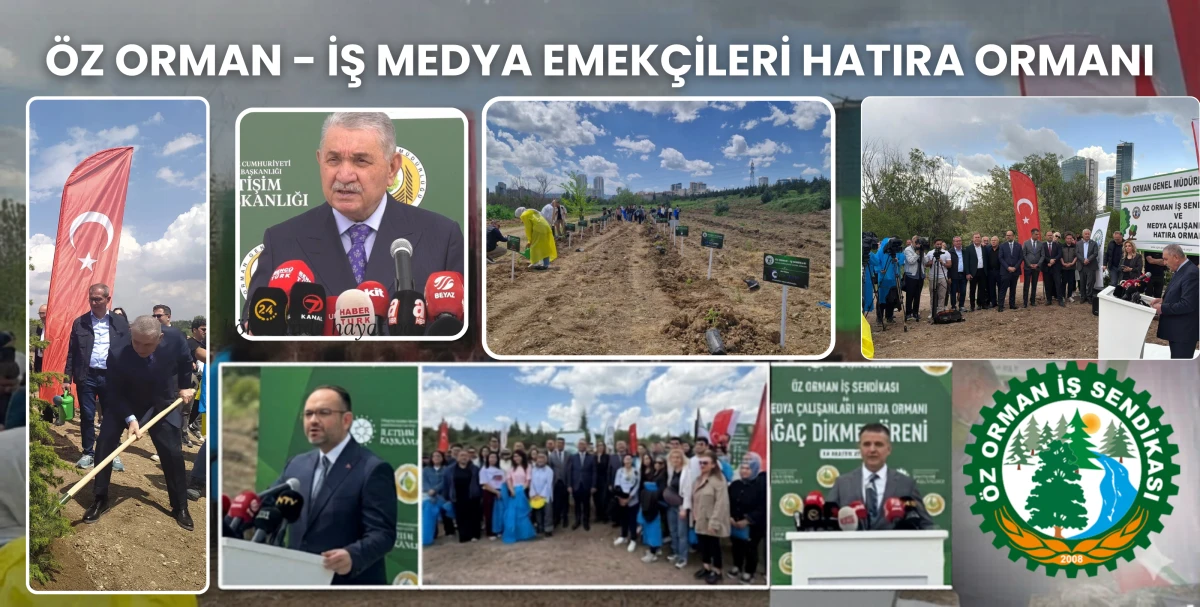 BASIN &Ccedil;ALIŞANLARI İ&Ccedil;İN HATIRA ORMANI KURULDU