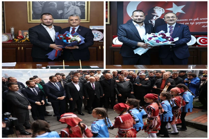 BAŞKAN DOĞAN İLÇELERDE: Yomra, Düzköy ve Çarşıbaşı Belediyelerine Nezaket Ziyareti