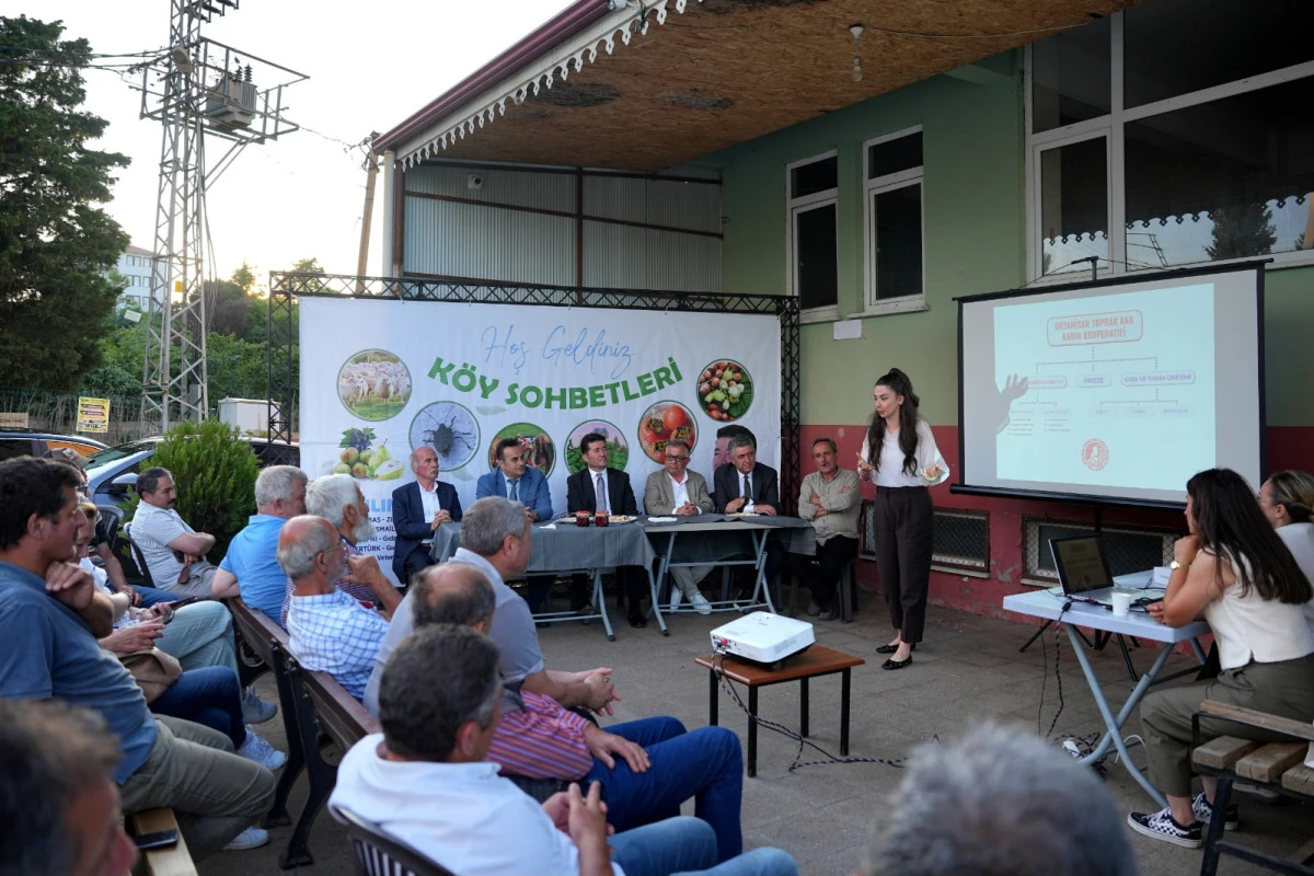 Başkan Kaya köy sohbetlerinde üretim çağrısı yaptı