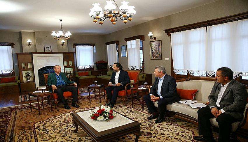 Cumhurbaşkanı Erdoğan, 24 TV ve 360 TV&rsquo;nin ortak yayınına katıldı