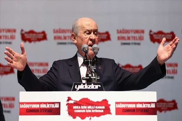 Devlet Bahçeli Katliam Yeni Zelanda'da işlendi mesaj Müslüman Türk milletine verildi