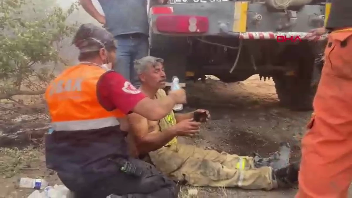 Dün yangında yaralanan orman işçisi yoğun bakıma alındı