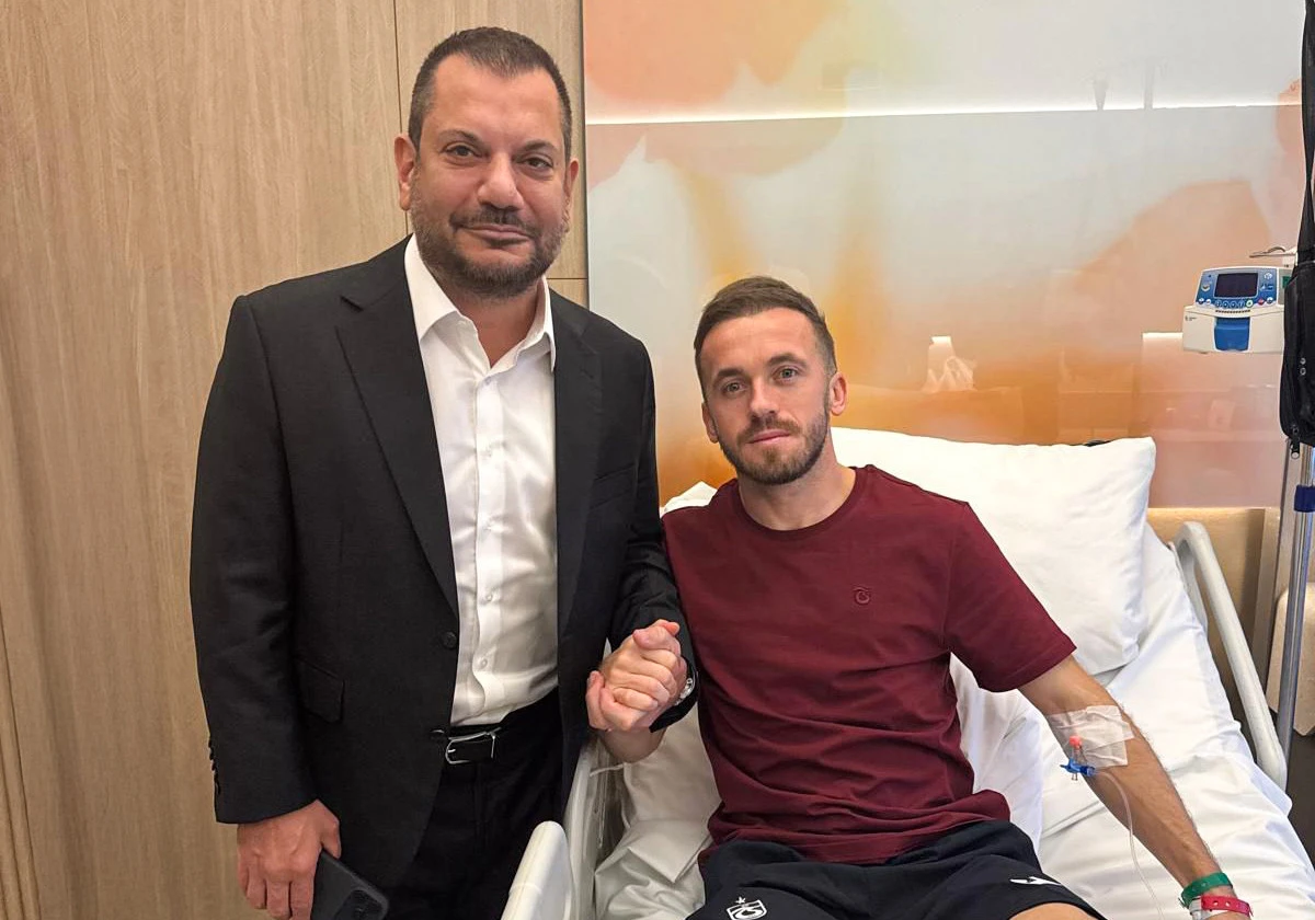 Ertuğrul Doğan, Ameliyat Sonrası Edin Visca'yı Hastanede Ziyaret Etti