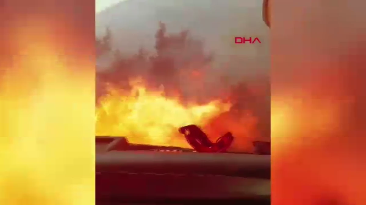 Hatay'daki orman yangınında alevlerin arasında kalan ekiplerin yeni görüntüleri ortaya çıktı