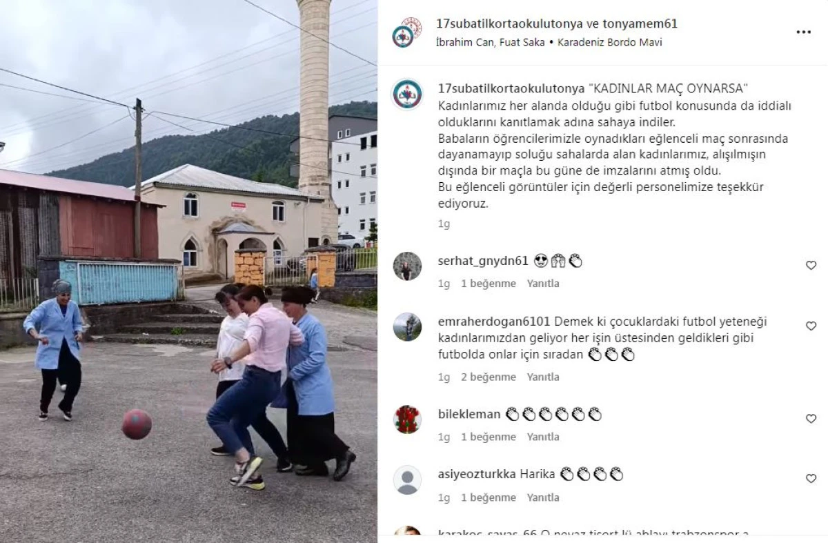 Karadeniz kadını futbolda da hünerli