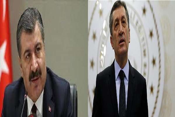 Sağlık Bakanı Fahrettin Koca ve Milli Eğitim Bakanı Ziya Sel&ccedil;uk a&ccedil;ıklamalarda bulundular