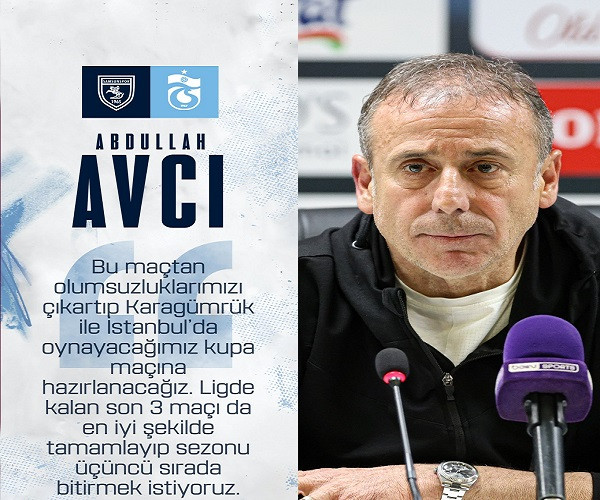 Samsunspor - Trabzonspor maçı ardından - Abdullah Avcı