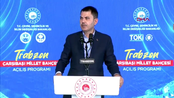 Trabzon - Bakan Kurum, Çarşıbaşı Millet Bahçesi Açılış Töreni'nde konuştu
