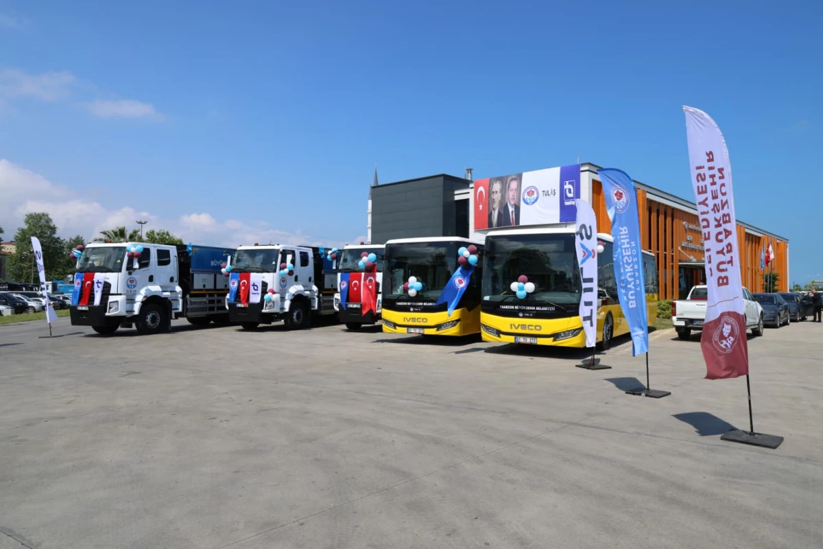 Trabzon B&uuml;y&uuml;kşehir Belediyesi Ara&ccedil; Filosuna 5 Yeni Ara&ccedil; Daha Kattı