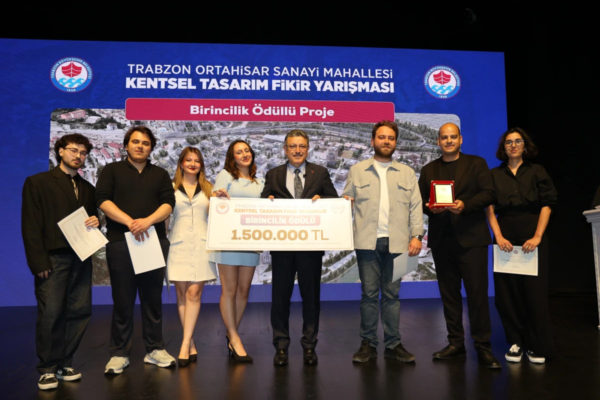Trabzon Sanayi Mahallesi Kentsel Tasarım Yarışması&rsquo;nda &Ouml;d&uuml;ller Dağıtıldı
