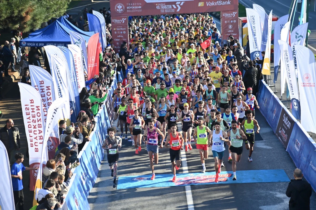 Trabzon Yarı Maratonu, yoğun katılımla ger&ccedil;ekleşti