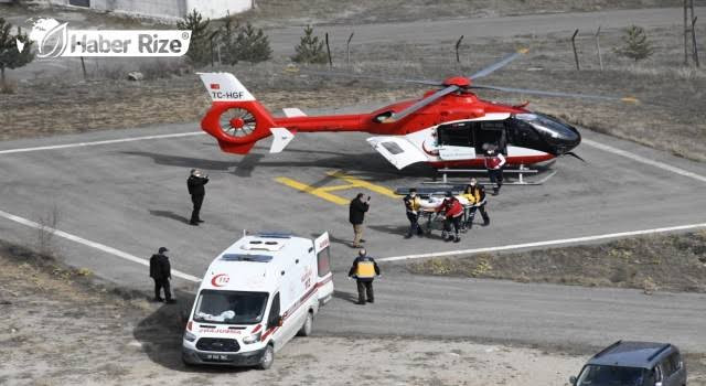 Trabzon'da ambulans helikopterle 21 günde 23 hasta nakledildi