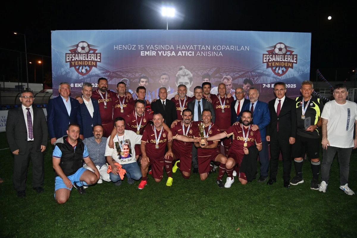 Trabzon’da Duygu Dolu Turnuva: Efsaneler Emir Yuşa İçin Sahadaydı