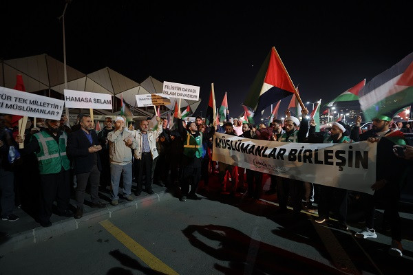 Trabzon'da Filistinlilere destek için gösteri yapıldı