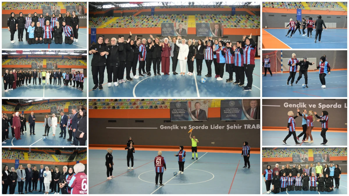 Trabzon'da &Ouml;zel Turnuva: Sahada Engel Tanımayan Kadınlar!