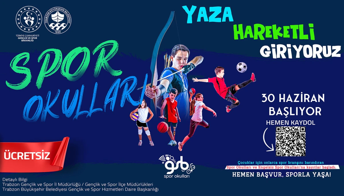 Trabzon&rsquo;da Yaz D&ouml;nemi Sporla Şekilleniyor: 18 İl&ccedil;ede 33 Branşta Kayıtlar Başladı!