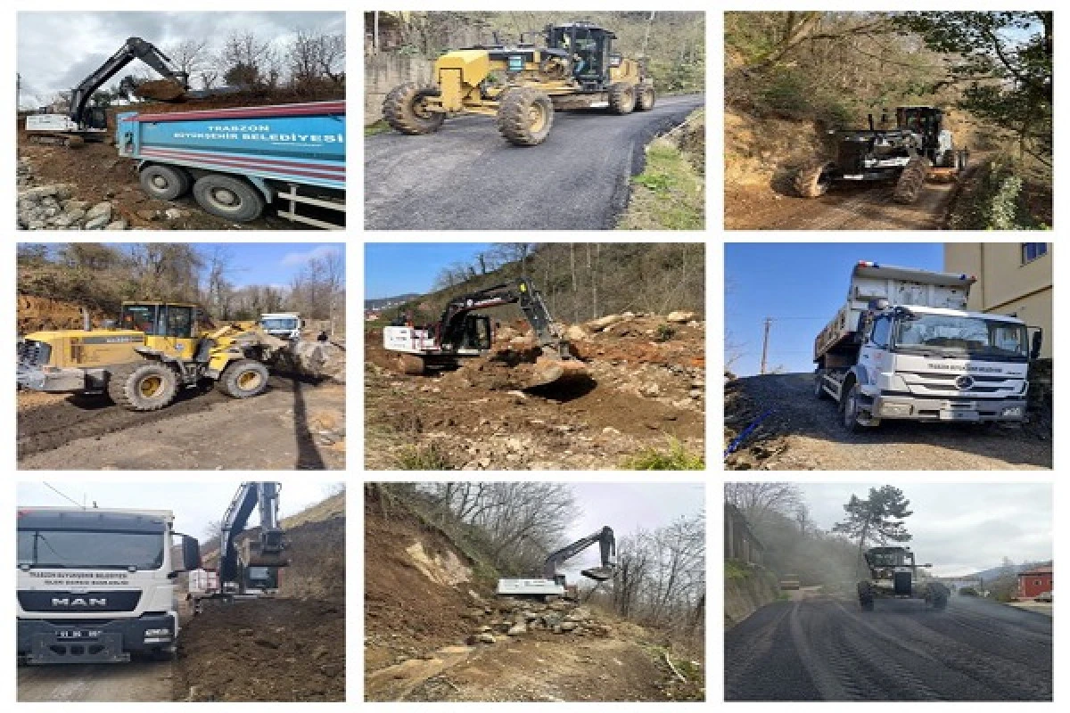 Trabzon'da Yol Seferberliği: B&uuml;y&uuml;kşehir 18 İl&ccedil;ede &Ccedil;alışmalarını S&uuml;rd&uuml;r&uuml;yor!