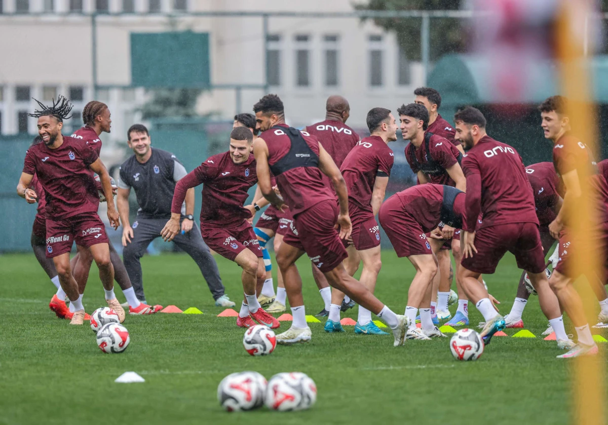 Trabzonspor akşam antrenmanını tamamladı