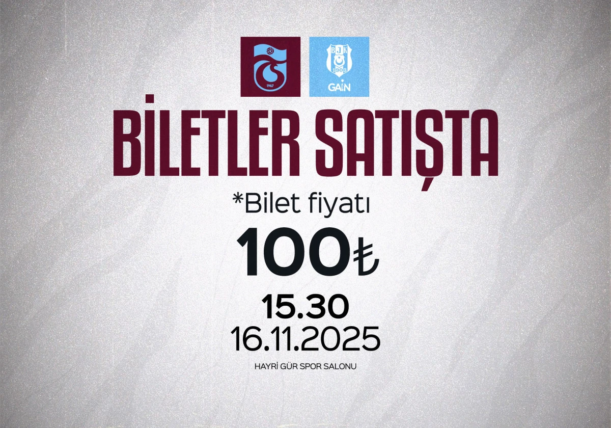 TRABZONSPOR BASKET'TE DEV RANDEVU: Beşiktaş Maçının Biletleri Satışta!
