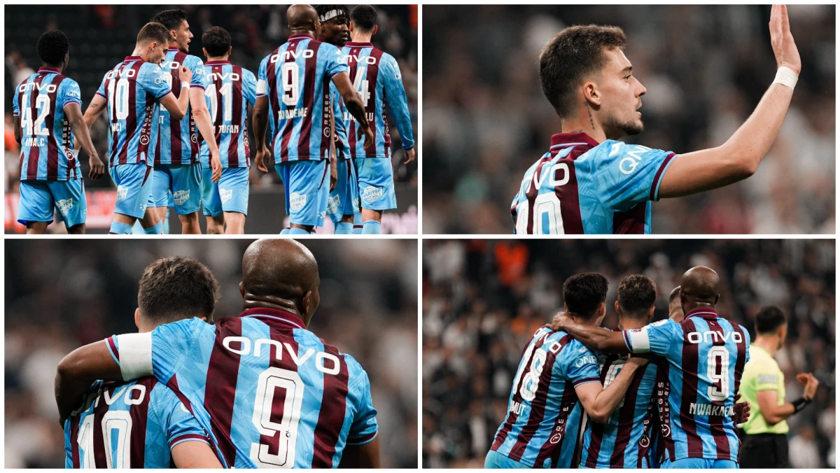Trabzonspor Beşiktaş Deplasmanında G&uuml;ld&uuml;! 4 Ma&ccedil;lık Hasret Bitti