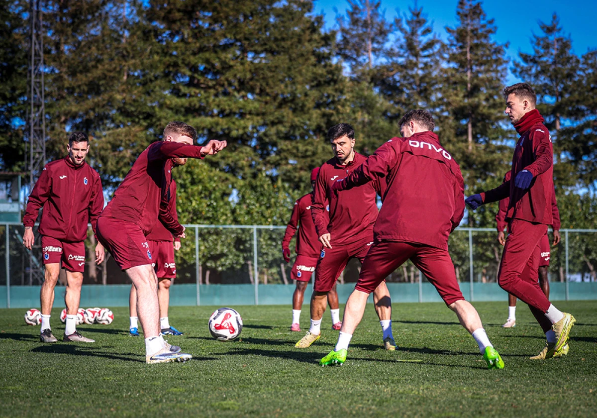 Trabzonspor, Gaziantep FK Ma&ccedil;ı Hazırlıklarını S&uuml;rd&uuml;r&uuml;yor