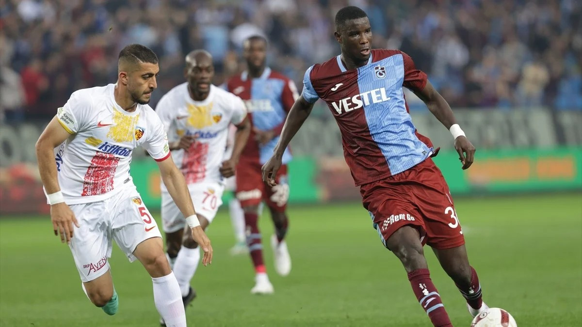 Trabzonspor, sahasında Kayserispor'a mağlup oldu