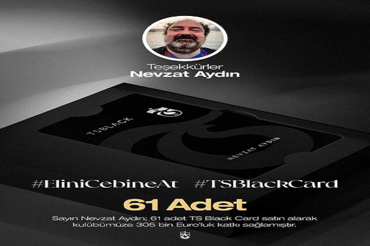 Trabzonspor, TS Black Card Kampanyasıyla Gelir Artışına Gidiyor