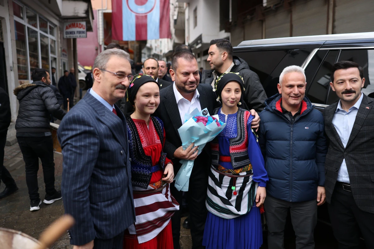 Trabzonspor Yönetimi Şalpazarı'nda: Başkan Doğan'a Folklor Gösterisiyle Karşılama