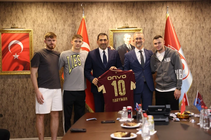 TRABZONSPOR'A UKRAYNA'DAN TEŞEKKÜR ZİYARETİ: Büyükelçi Dzhelialov'dan Anlamlı Jest