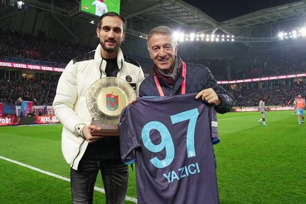 Trabzonspor Yusuf Yazıcı'nın 97 numaralı formasını emekli ettiğini açıkladı