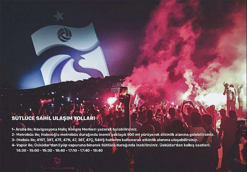Trabzonspor’ lu Gurbetçi Gençler’den Trabzonspor için 1 Meşale de Sen Yak etkinliği