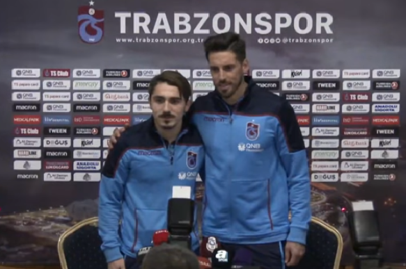 Trabzonspor&rsquo;un Belek Kanpında Kaptan Sosa ve Abd&uuml;lkadir'in Basın A&ccedil;ıklamaları